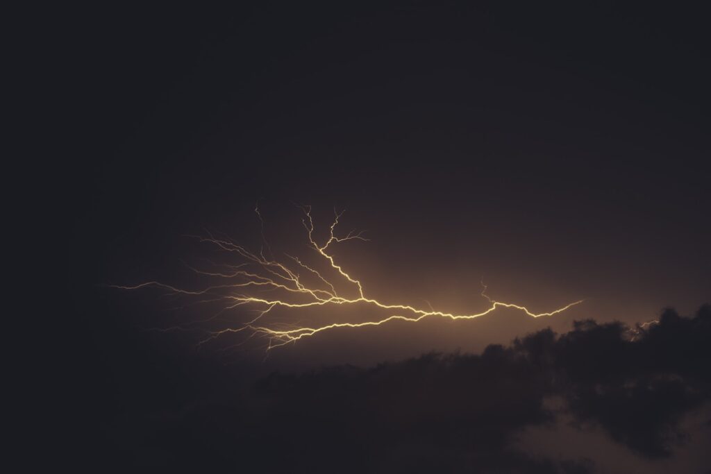 time-lapse photography of thunder