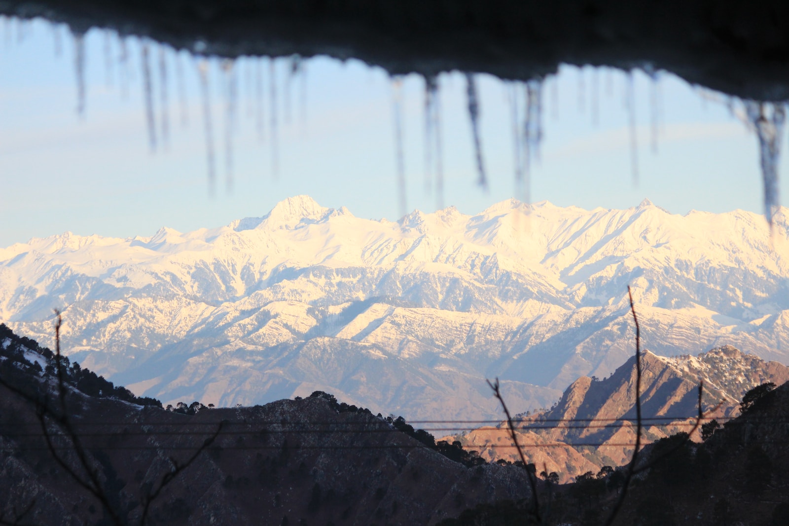 snow covered mountains during daytime