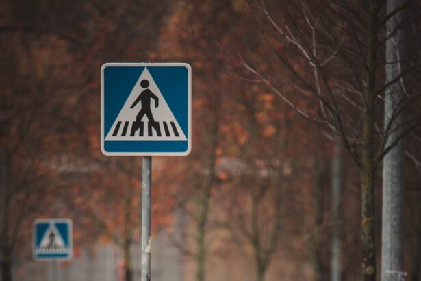 a street sign that has been flooded with water